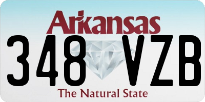 AR license plate 348VZB