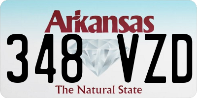 AR license plate 348VZD