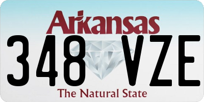 AR license plate 348VZE