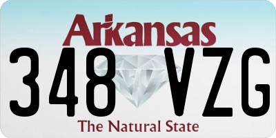 AR license plate 348VZG