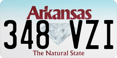 AR license plate 348VZI