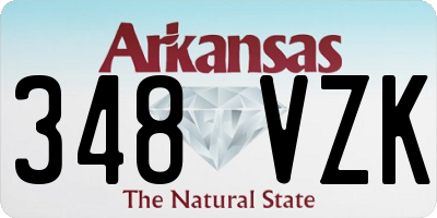 AR license plate 348VZK