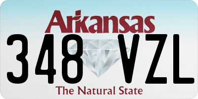 AR license plate 348VZL