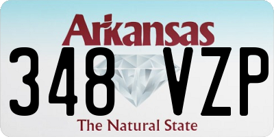 AR license plate 348VZP
