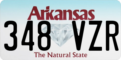 AR license plate 348VZR