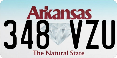 AR license plate 348VZU