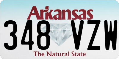 AR license plate 348VZW