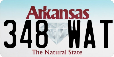 AR license plate 348WAT
