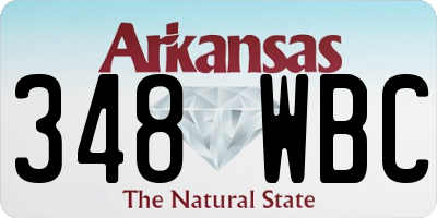 AR license plate 348WBC