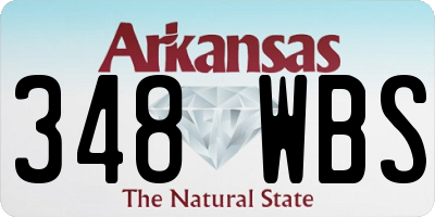 AR license plate 348WBS