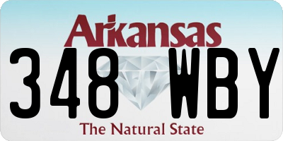 AR license plate 348WBY