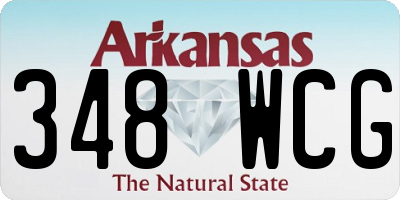 AR license plate 348WCG