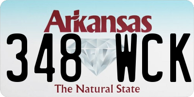 AR license plate 348WCK