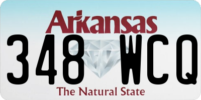 AR license plate 348WCQ