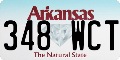 AR license plate 348WCT