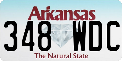 AR license plate 348WDC