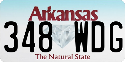 AR license plate 348WDG