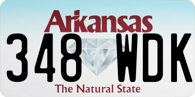 AR license plate 348WDK
