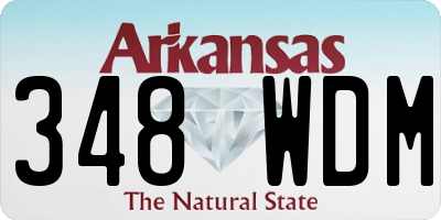 AR license plate 348WDM