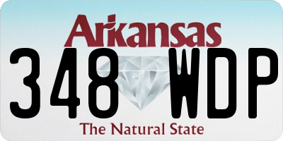 AR license plate 348WDP