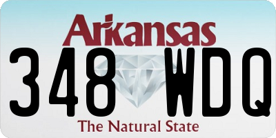 AR license plate 348WDQ