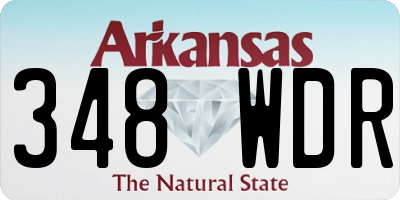AR license plate 348WDR