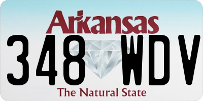 AR license plate 348WDV
