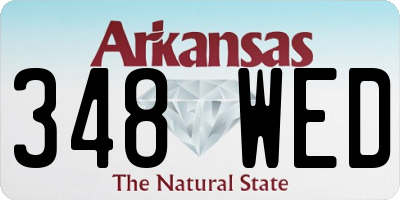 AR license plate 348WED