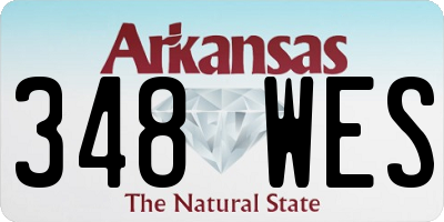 AR license plate 348WES