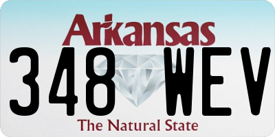 AR license plate 348WEV