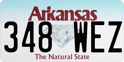 AR license plate 348WEZ