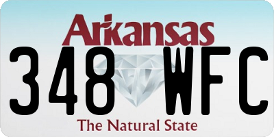 AR license plate 348WFC