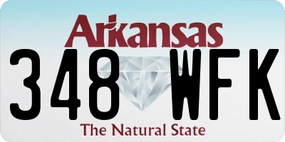 AR license plate 348WFK