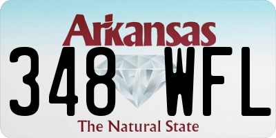 AR license plate 348WFL