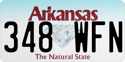 AR license plate 348WFN