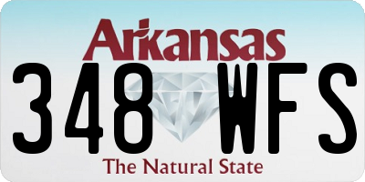 AR license plate 348WFS