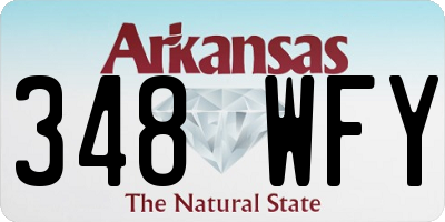AR license plate 348WFY