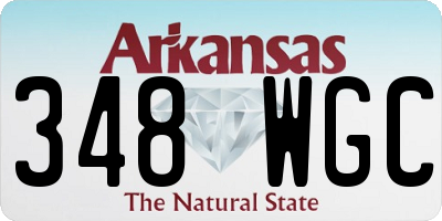 AR license plate 348WGC