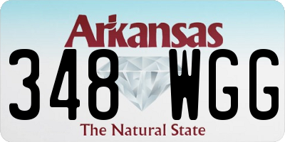 AR license plate 348WGG