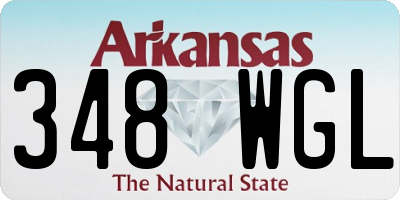 AR license plate 348WGL