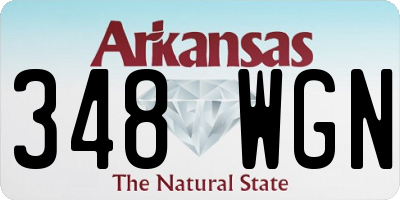AR license plate 348WGN