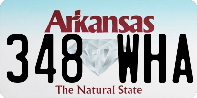 AR license plate 348WHA