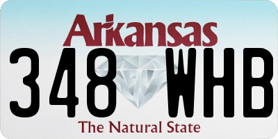 AR license plate 348WHB