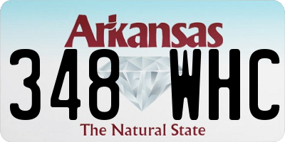 AR license plate 348WHC