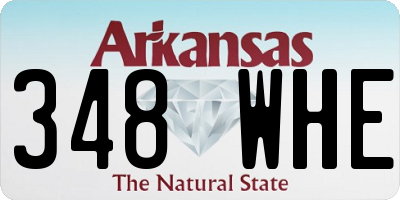 AR license plate 348WHE