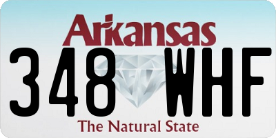 AR license plate 348WHF