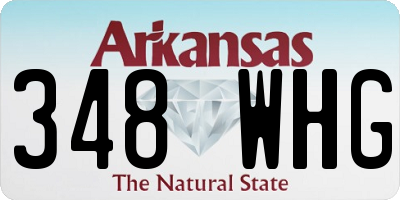 AR license plate 348WHG