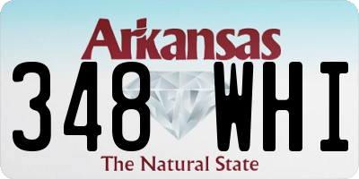 AR license plate 348WHI