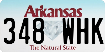 AR license plate 348WHK