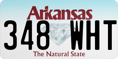 AR license plate 348WHT